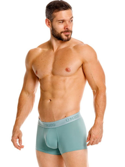 Teal unico ceramic trunks briefs with subtle elastic waistband in color 43-green for comfortable everyday wear