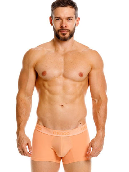 Orange unico classic trunks in apricot with a smooth form-fitting design for premium support and style