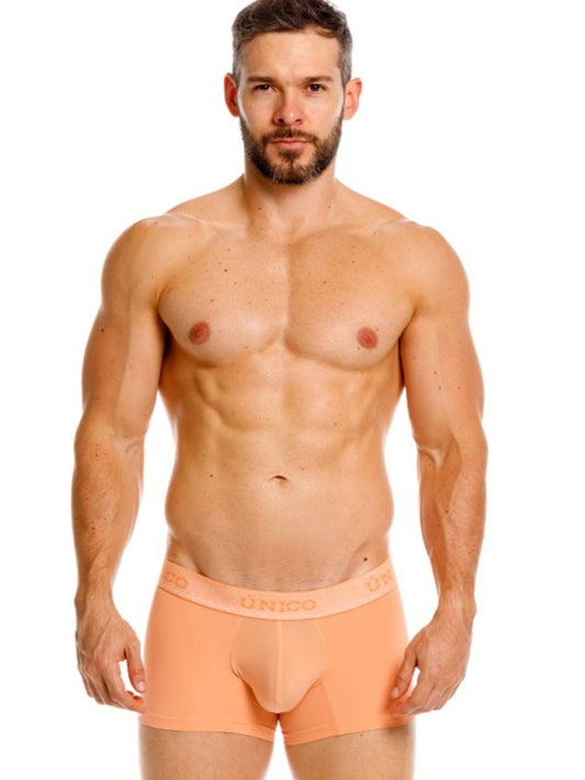 Orange unico classic trunks in apricot with a smooth form-fitting design for premium support and style