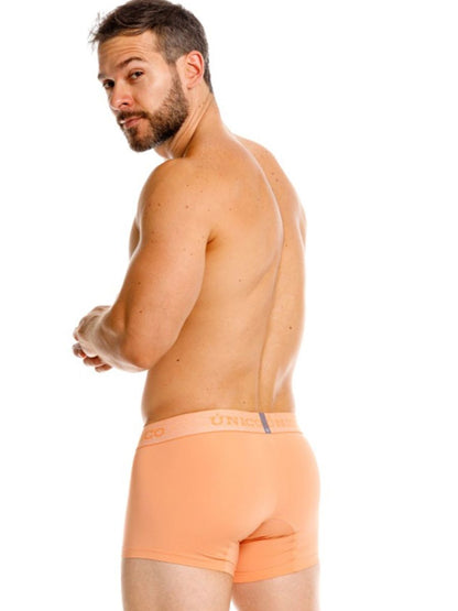 Unico 26040100122 classic apricot briefs with subtle logo waistband offering premium support and style