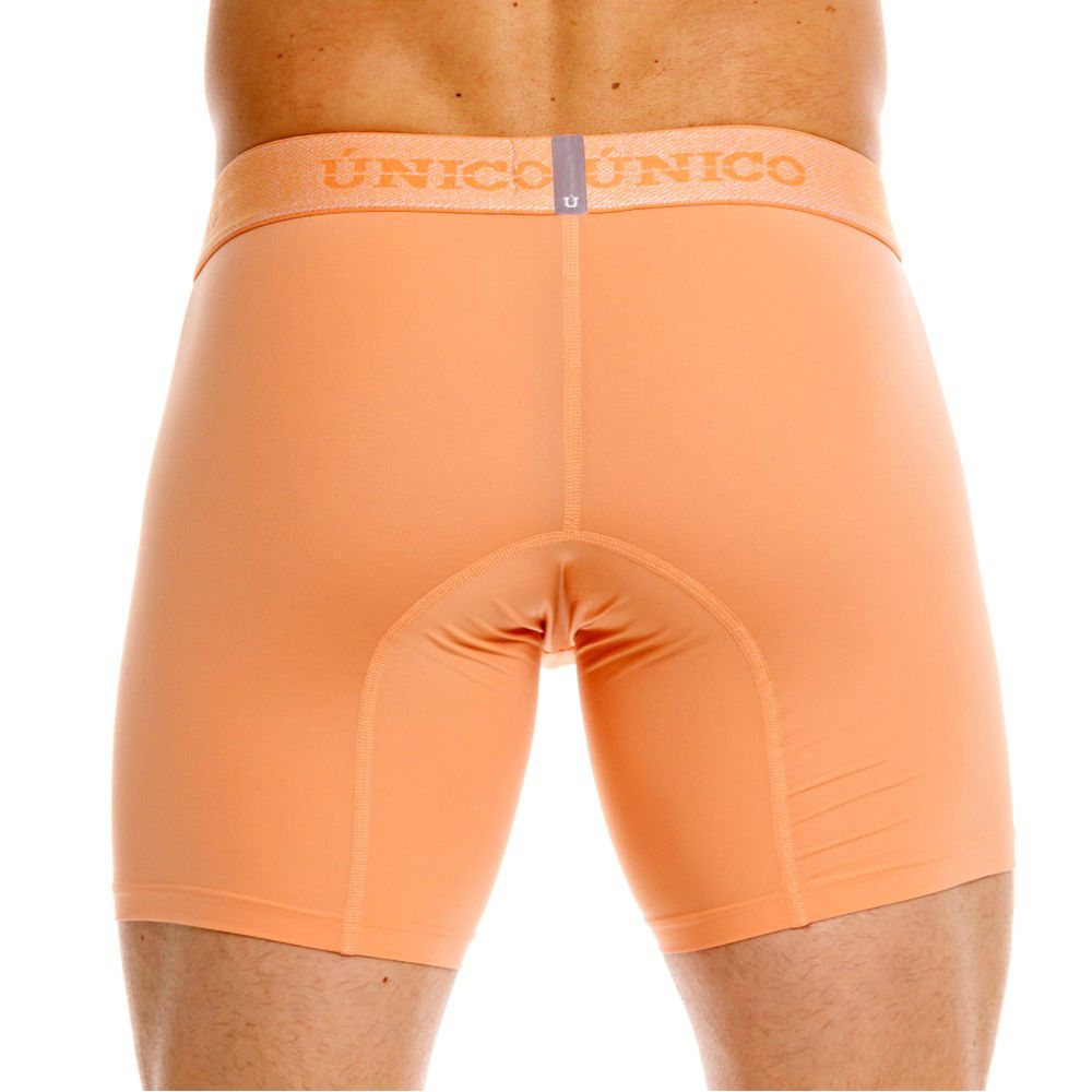Orange unico classic boxer briefs in apricot with snug fit and reinforced stitching for essential comfort