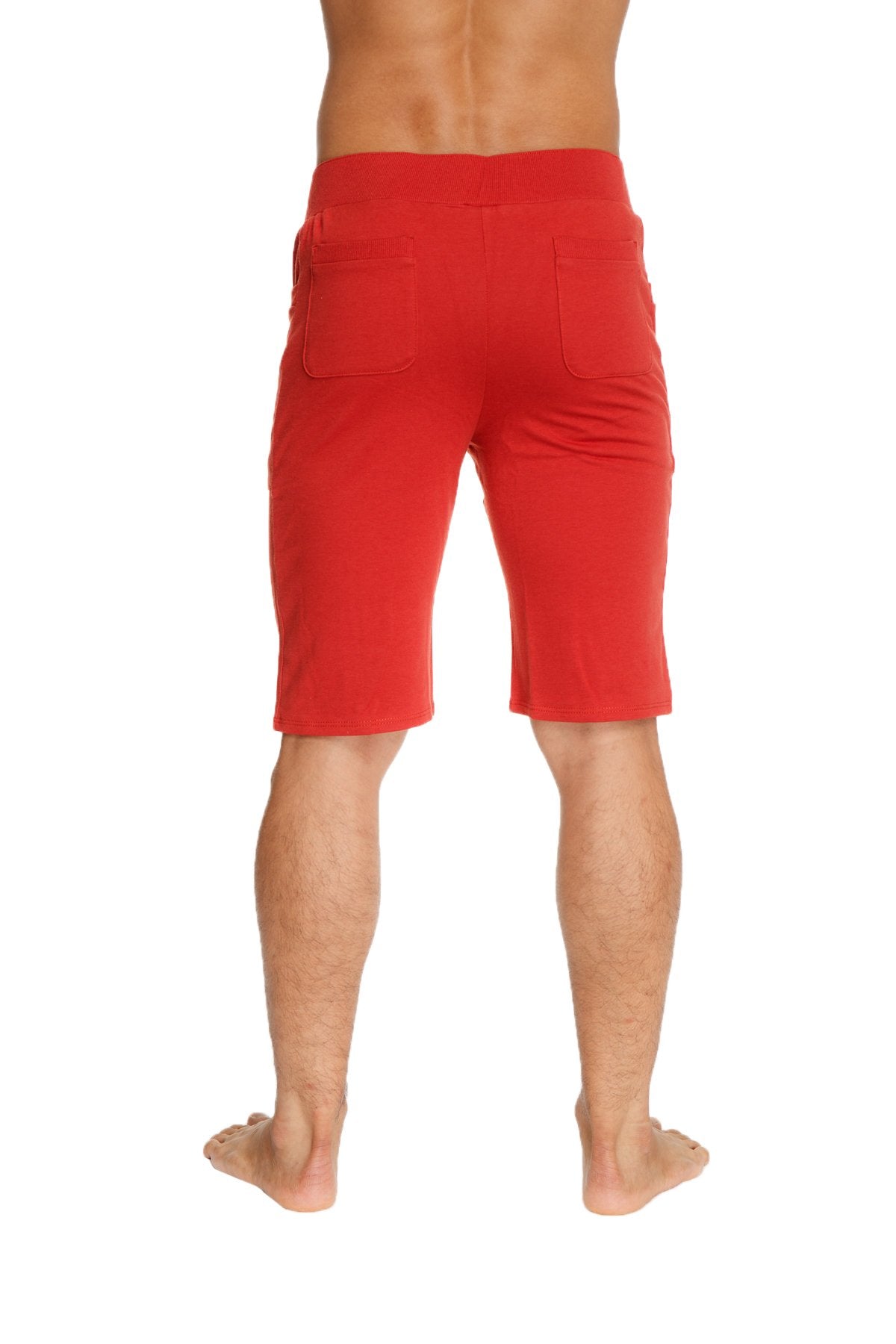 Urban Tactical at Home dress shorts cinnabar red with elastic waistband and two front pockets for comfort and functionality