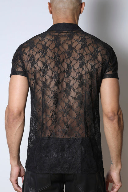 Timoteo Windsor Button Down Shirt - Black
