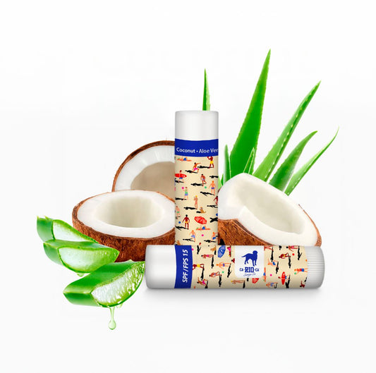 CA-RIO-CA COCONUT & ALOE VERA  BALM / SPF 15 - Lip Balm NEW