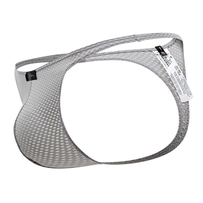 Gray xtremen 91185 mesh thongs men’s briefs with supportive contoured design and reinforced elastic waistband