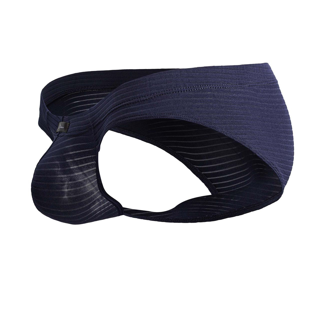 Navy blue striped men’s briefs xtremen 91210b with textured microfiber fabric for comfortable everyday wear