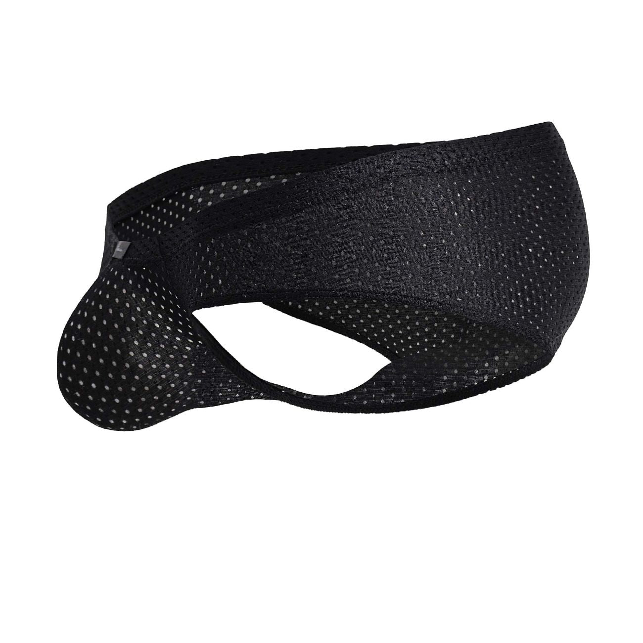 Black mesh athletic supporter xtremen 91213b microfiber briefs with contoured design and reinforced seams