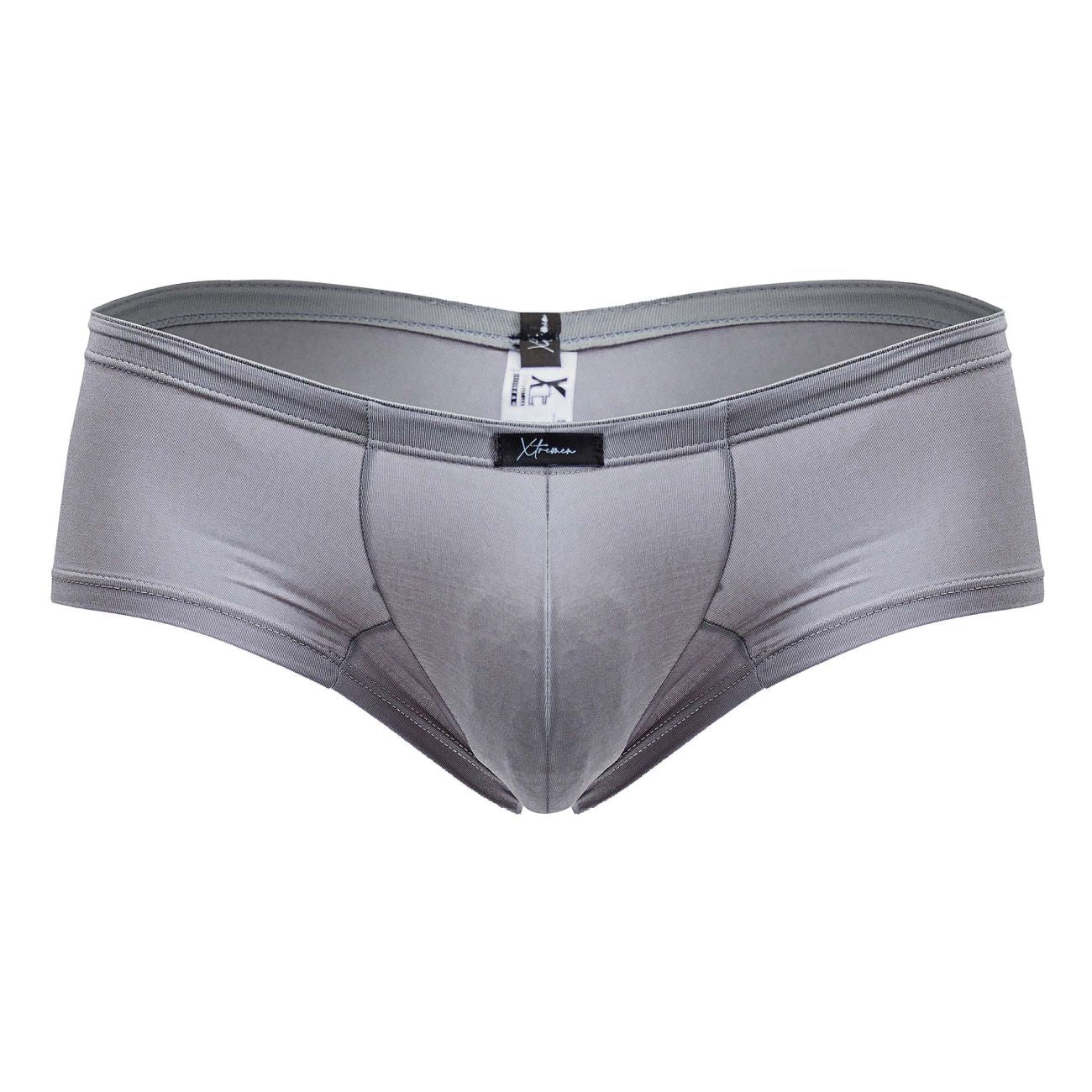 Xtremen 91219 gray microfiber trunks with smooth x-form design and elastic waistband for comfortable fit