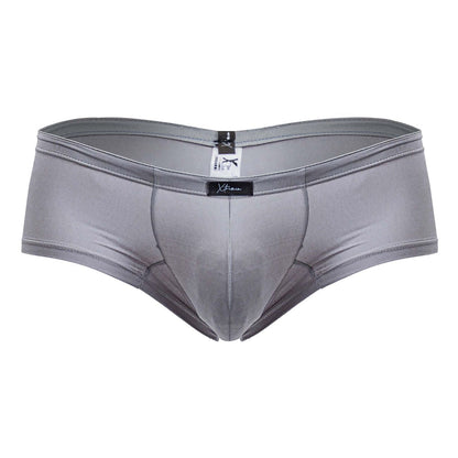 Xtremen 91219 gray microfiber trunks with smooth x-form design and elastic waistband for comfortable fit