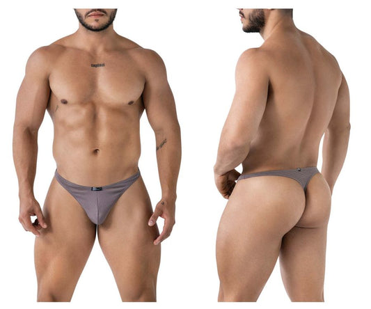 Xtremen 91223 microfiber gray briefs with a subtle textured design showcasing comfortable lightweight fabric