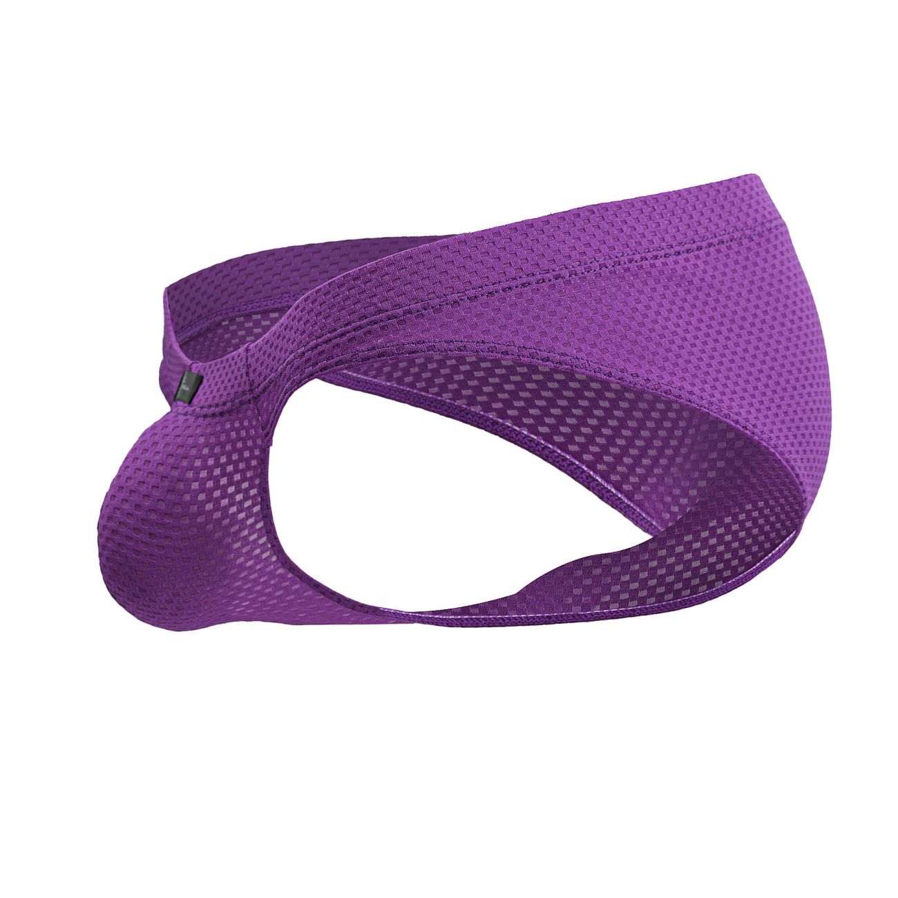 Purple Xtremen 91227 microfiber athletic briefs with breathable mesh fabric and adjustable strap detailing