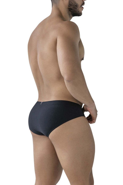 Xtremen 91233 microfiber briefs in black with a smooth, form-fitting design for comfortable everyday wear