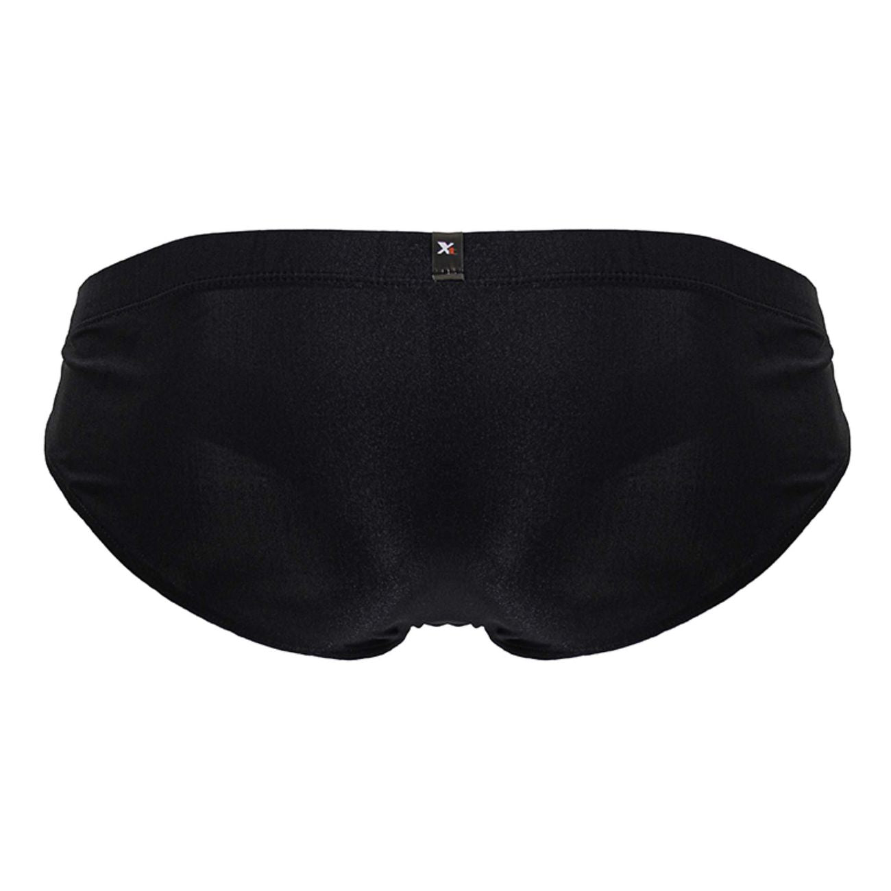Xtremen 91233 microfiber briefs in black with smooth form-fitting fabric and small branded tag at the waistband