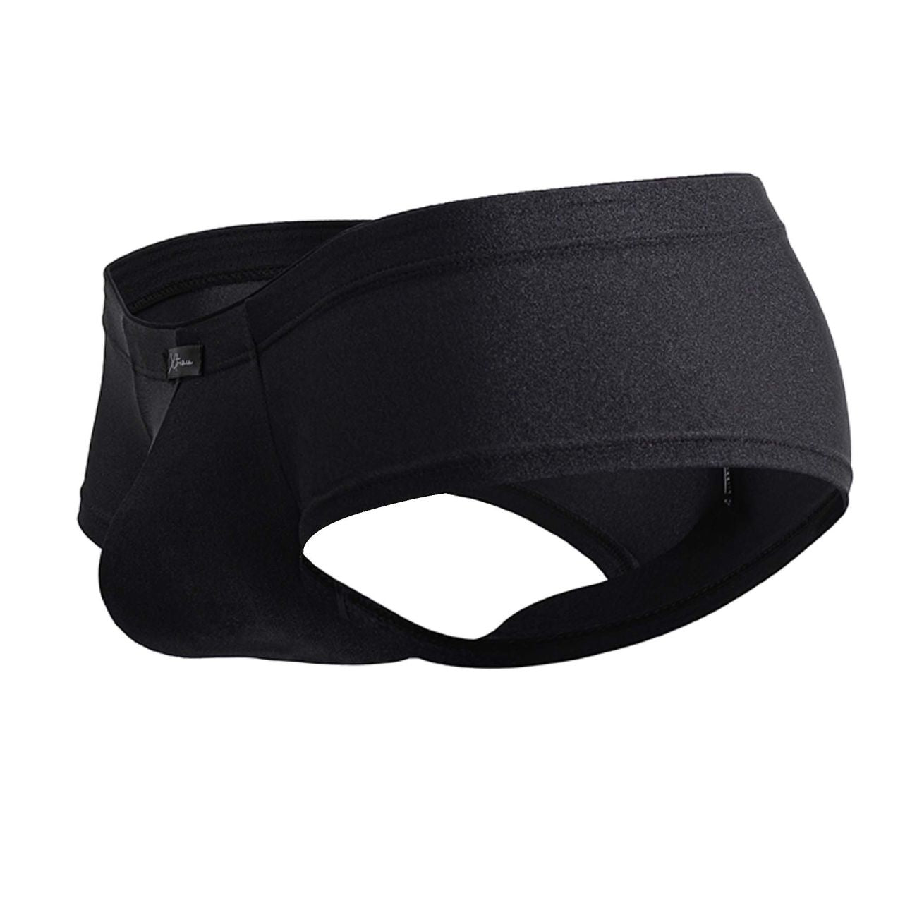 Xtremen 91234 microfiber trunks in black featuring smooth stretchy fabric and a contoured design for comfort