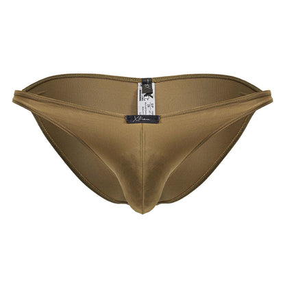 Tan xtremen 91239 microfiber bikini swim trunks with smooth stretchy fabric and subtle edge stitching