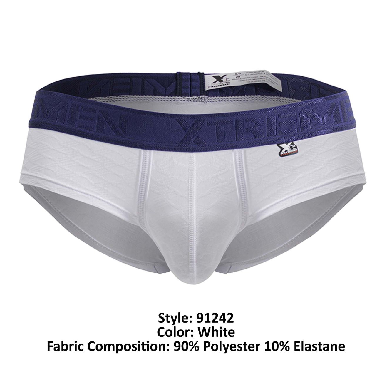 Slip en microfibre Xtremen 91242, couleur blanc