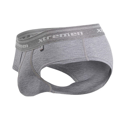 Slip en coton mélangé Xtremen 41315, couleur gris jaspe