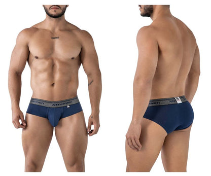 Slip en coton mélangé Xtremen 41315, couleur bleu marine