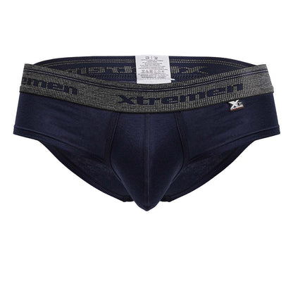 Slip en coton mélangé Xtremen 41315, couleur bleu marine