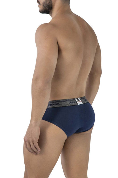 Slip en coton mélangé Xtremen 41315, couleur bleu marine