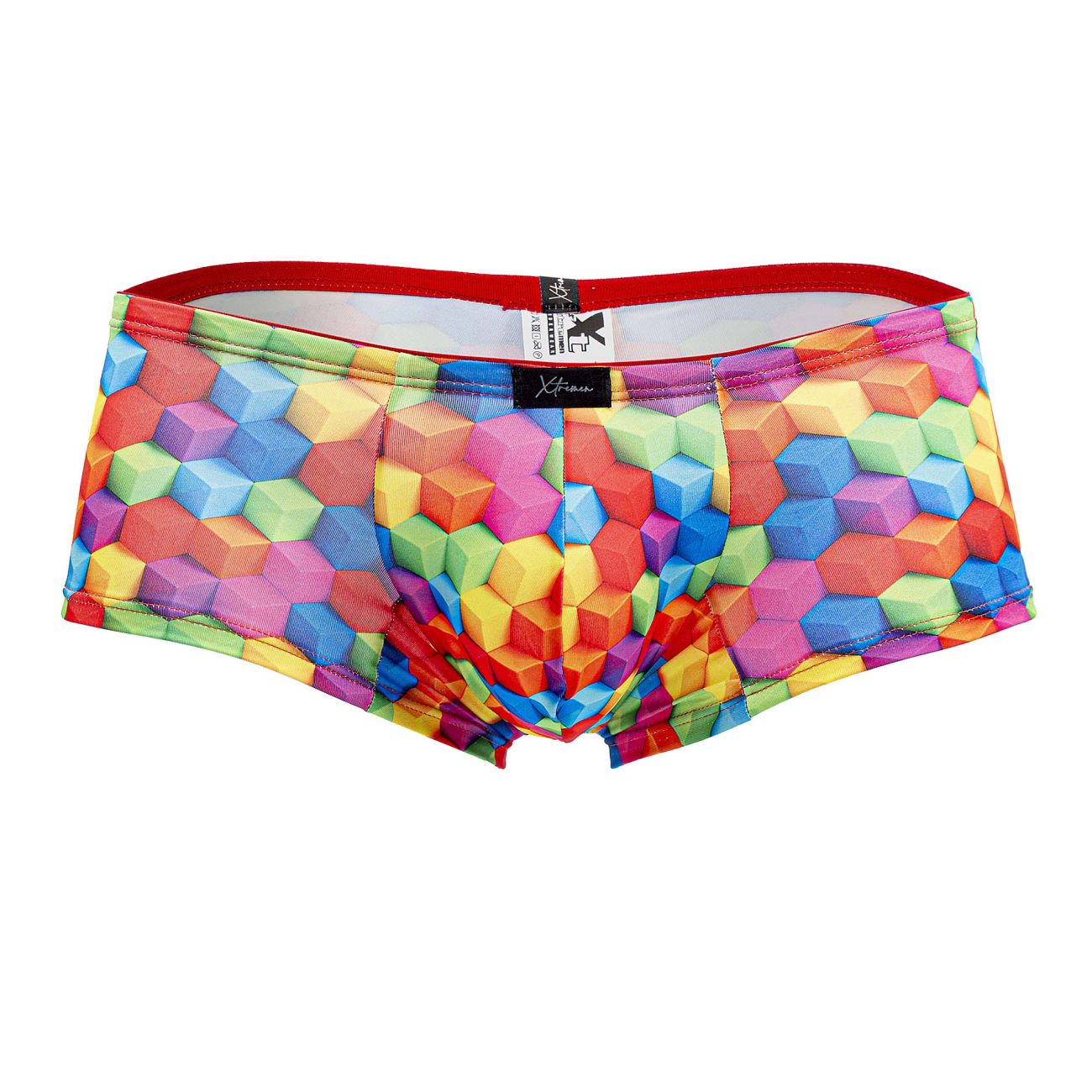 Boxer imprimé Xtremen 91170 Cubes de couleur