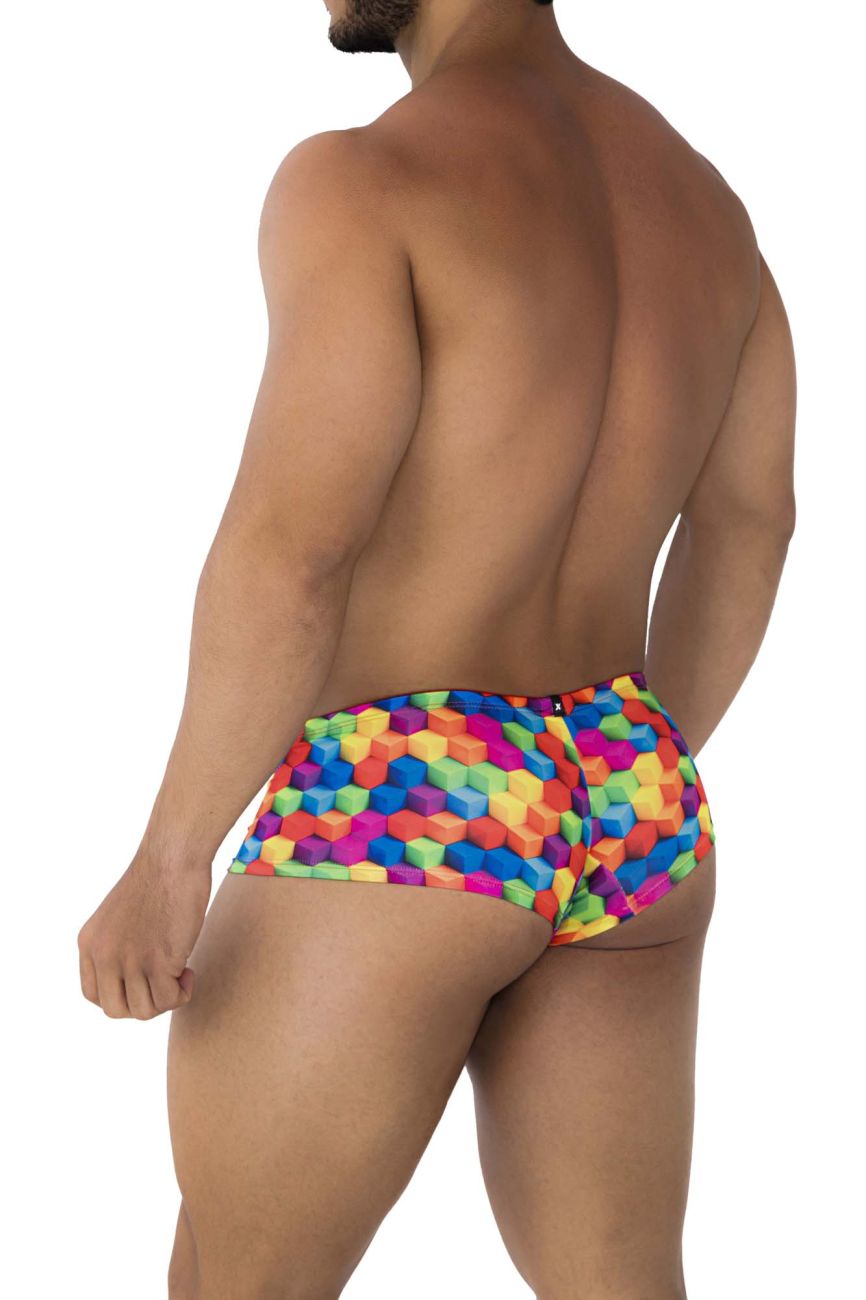 Boxer imprimé Xtremen 91170 Cubes de couleur