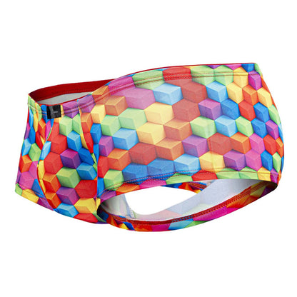 Boxer imprimé Xtremen 91170 Cubes de couleur