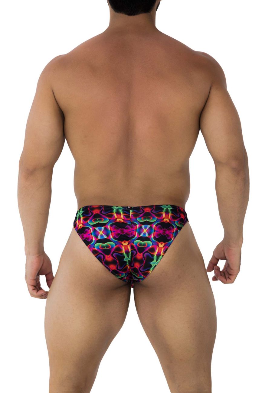 Bikini imprimé Xtremen 91172 avec nœuds colorés