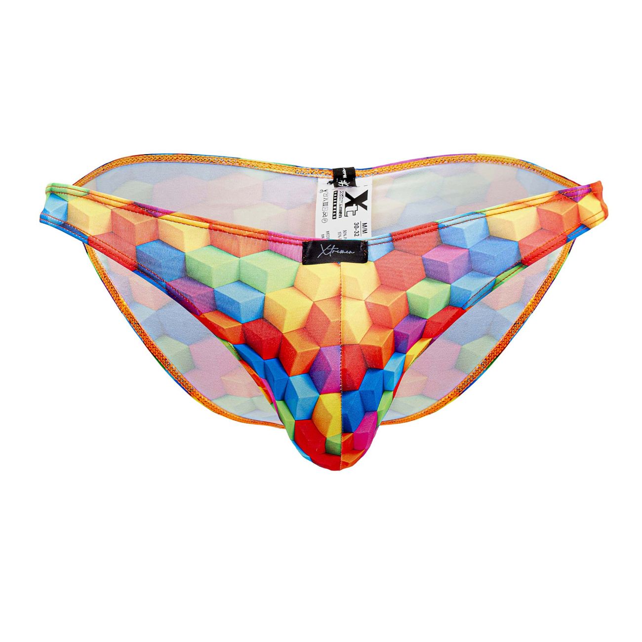 Bikini imprimé Xtremen 91172 Cubes de couleur