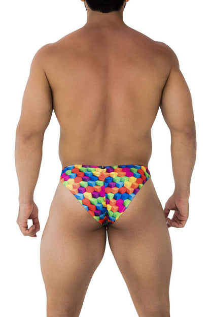 Bikini imprimé Xtremen 91172 Cubes de couleur