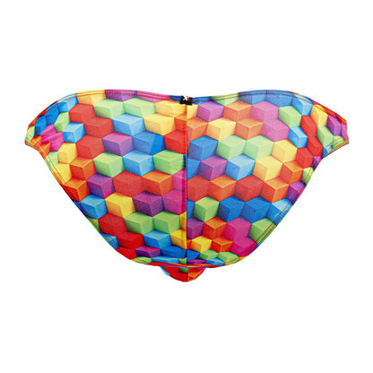 Bikini imprimé Xtremen 91172 Cubes de couleur