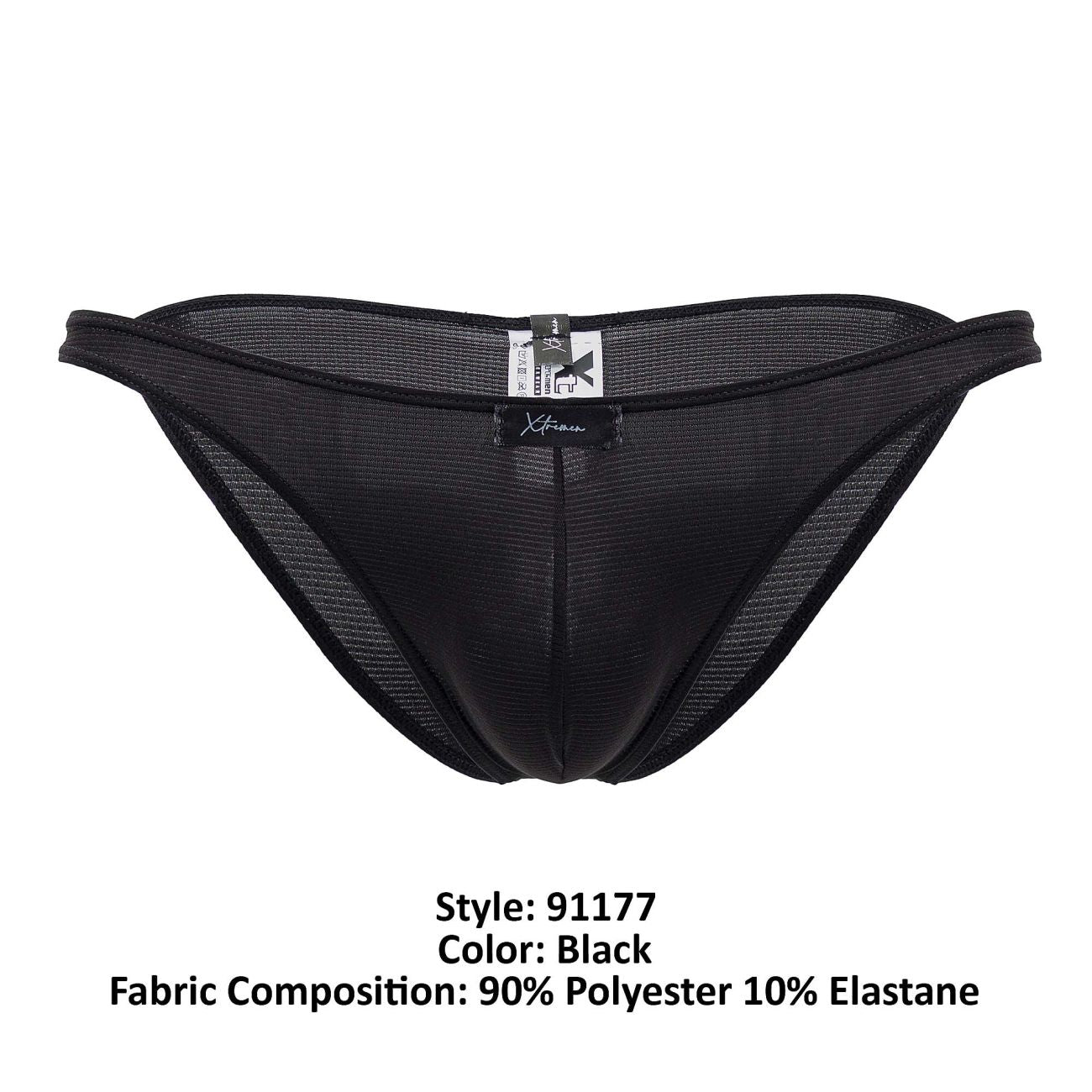 Xtremen 91177 Mikrofaser-Bikini, Farbe Schwarz