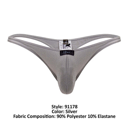 Xtremen 91178 Mikrofaser-Strings Farbe Silber