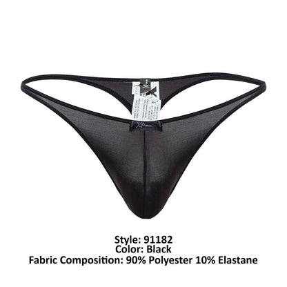 Xtremen 91182 Mikrofaser-Tangas Farbe Schwarz