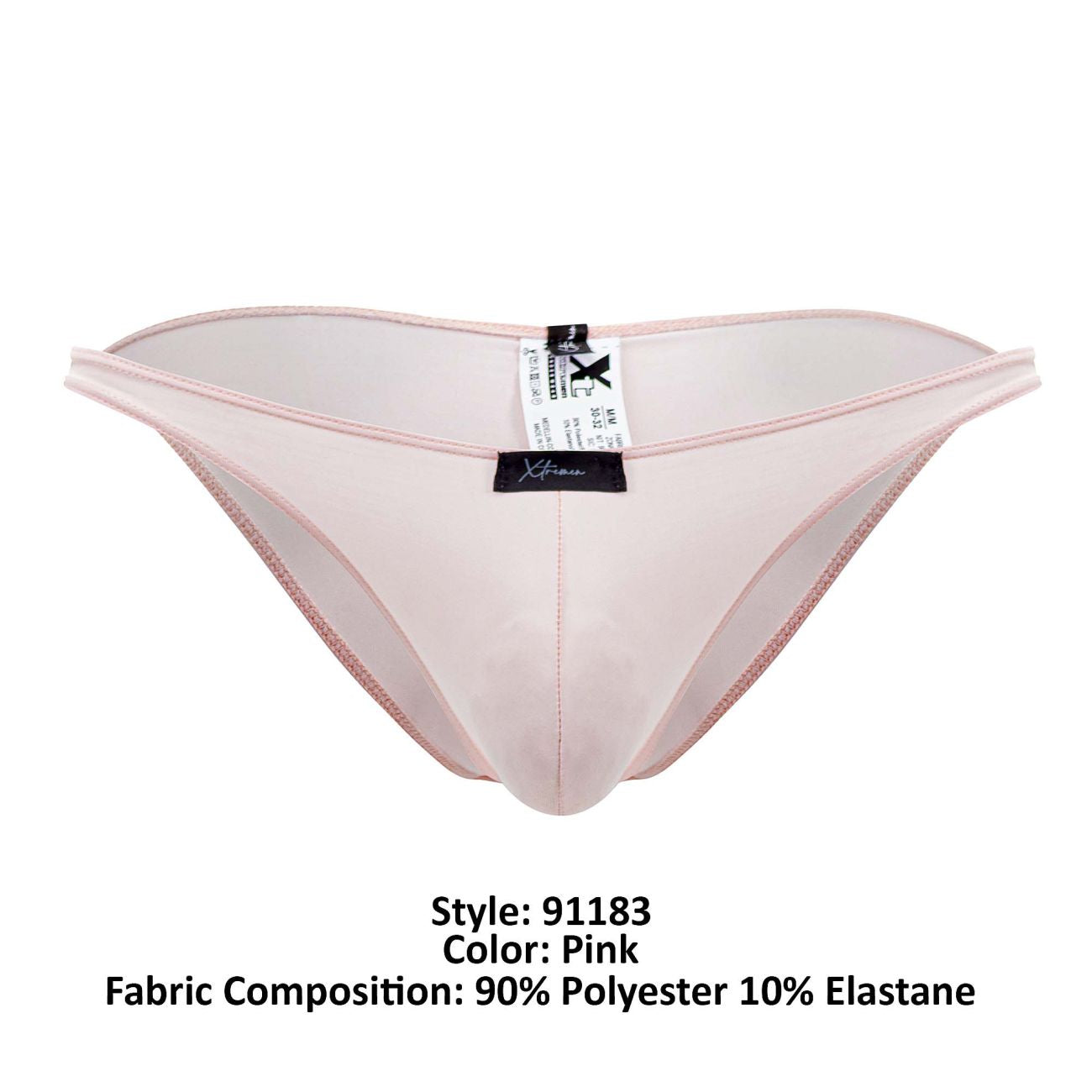 Bikini en microfibre Xtremen 91183 Couleur rose