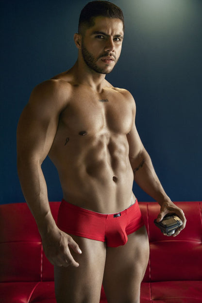 Xtremen 91225 Mikrofaser-Badehose, Farbe Rot