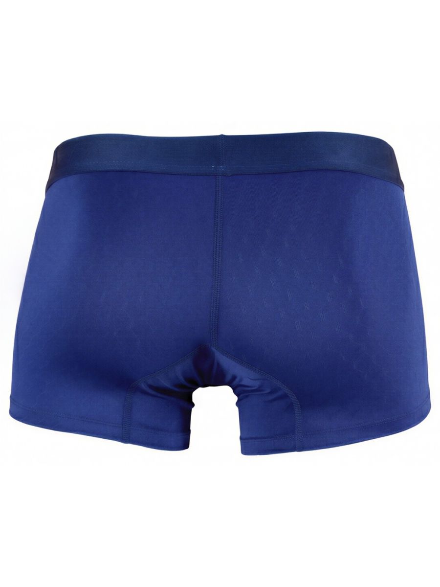 Xtremen royal blue boxer brief with a tonal elastic waistband and subtle textured fabric pattern.
