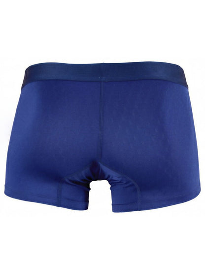 Xtremen royal blue boxer brief with a tonal elastic waistband and subtle textured fabric pattern.