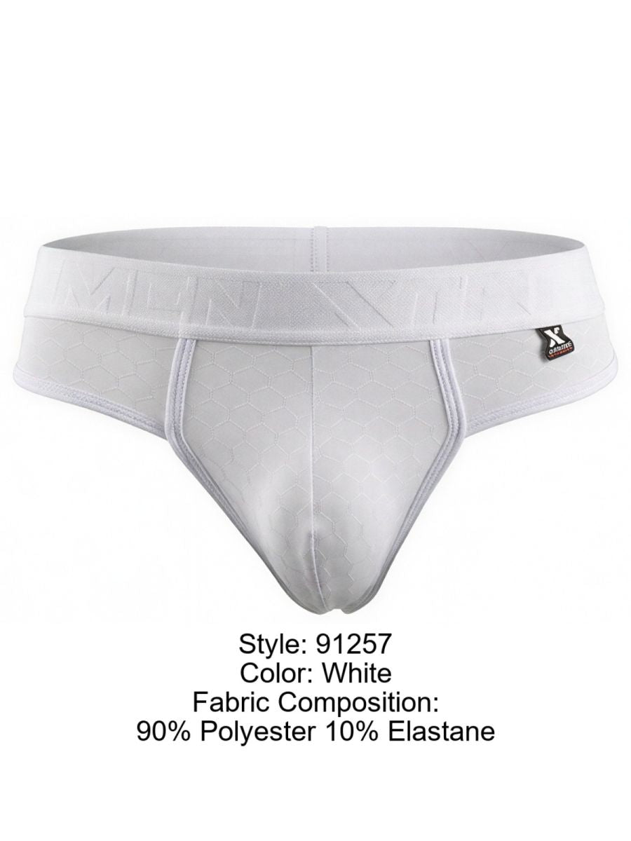 Xtremen 91257 Caleçons Homme String Confort Microfibre Lisse Couleur Blanc