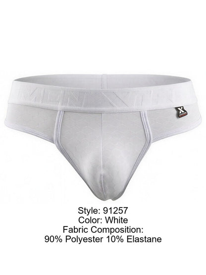 Xtremen 91257 Caleçons Homme String Confort Microfibre Lisse Couleur Blanc