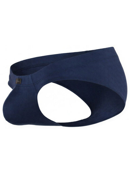 Xtremen navy blue thong with a soft, matte finish and a contoured pouch.