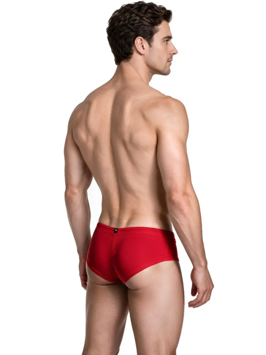 Xtremen 91282 Slip pour homme en microfibre épurée, couleur rouge