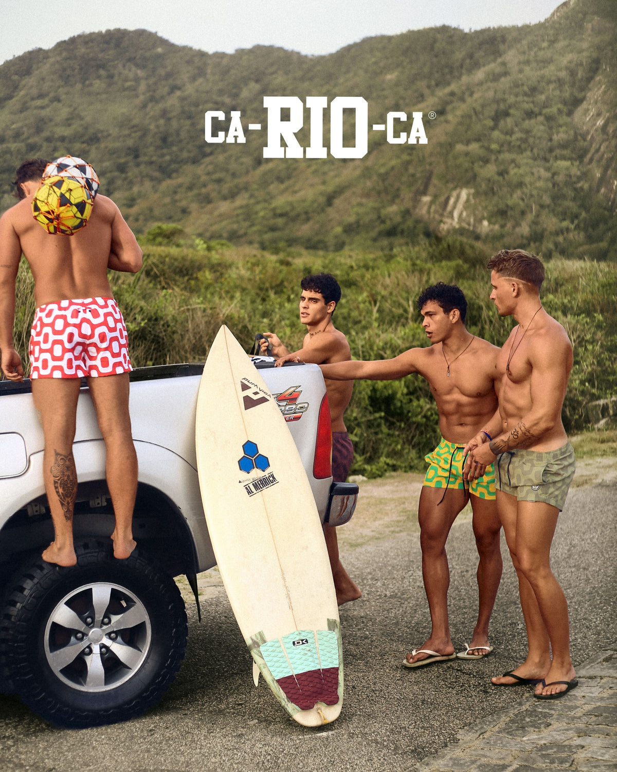 CA-RIO-CA Black & White Pavement Shorts - Italian Shorts