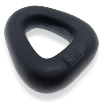 Black silicone triangle-shaped grip ring with matte finish and embossed branding for ZOID wide-base bulge c-ring