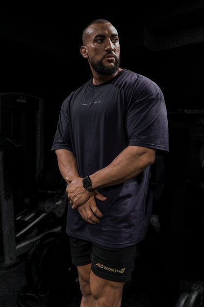 Jed North Men's Energy Oversized T-Shirt - Dark Gray