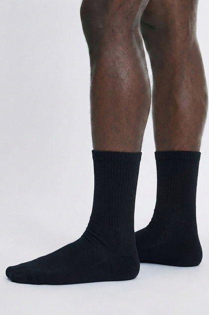 Adonis by Kyhry Men's Black Caviar Crew Sock