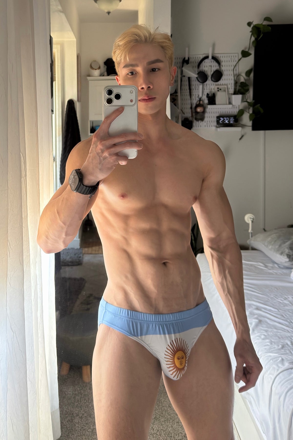 JJ Malibu Men's Lovesick Briefs - Argentina Flag