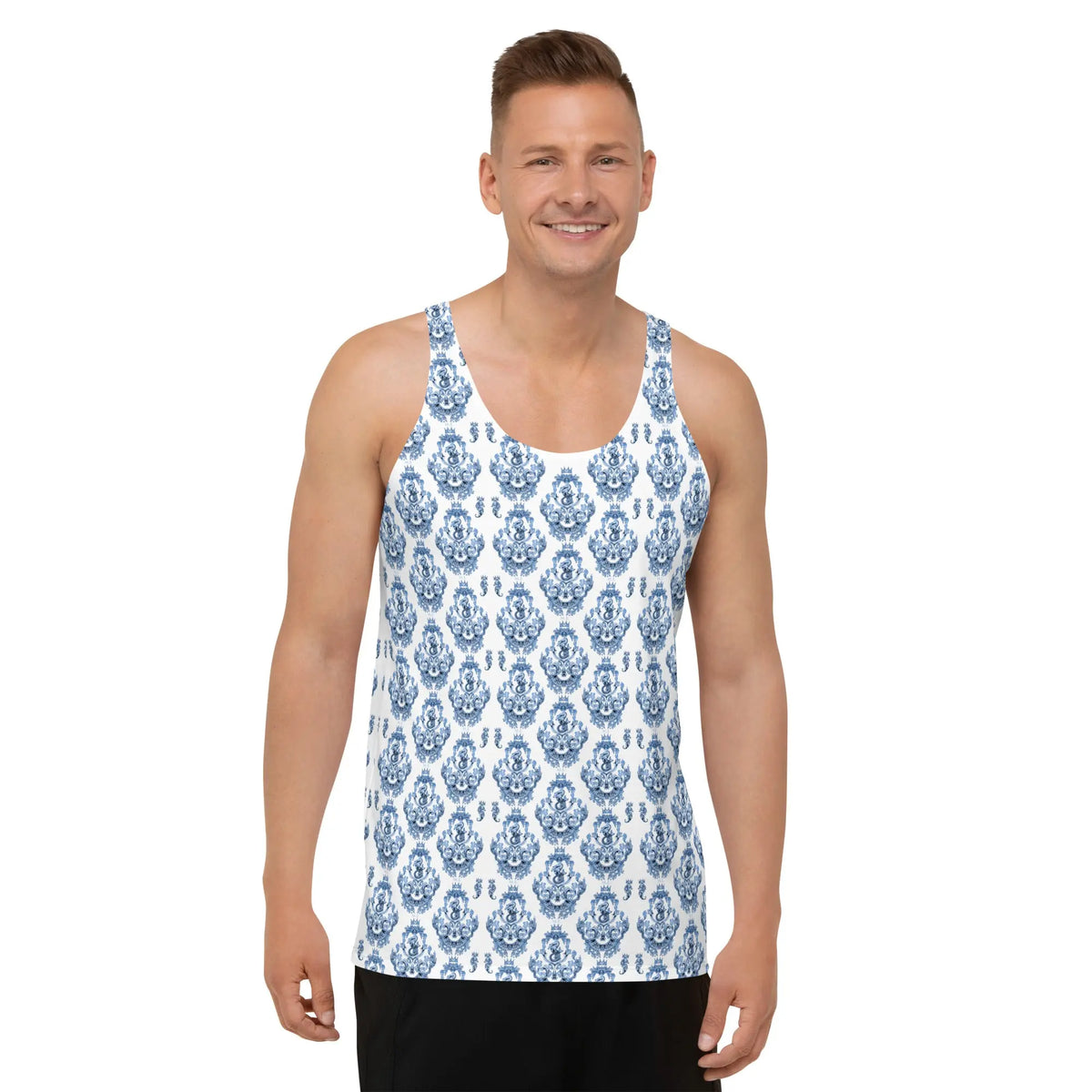 Maris Equi Men's Blue Baroque Tank Top