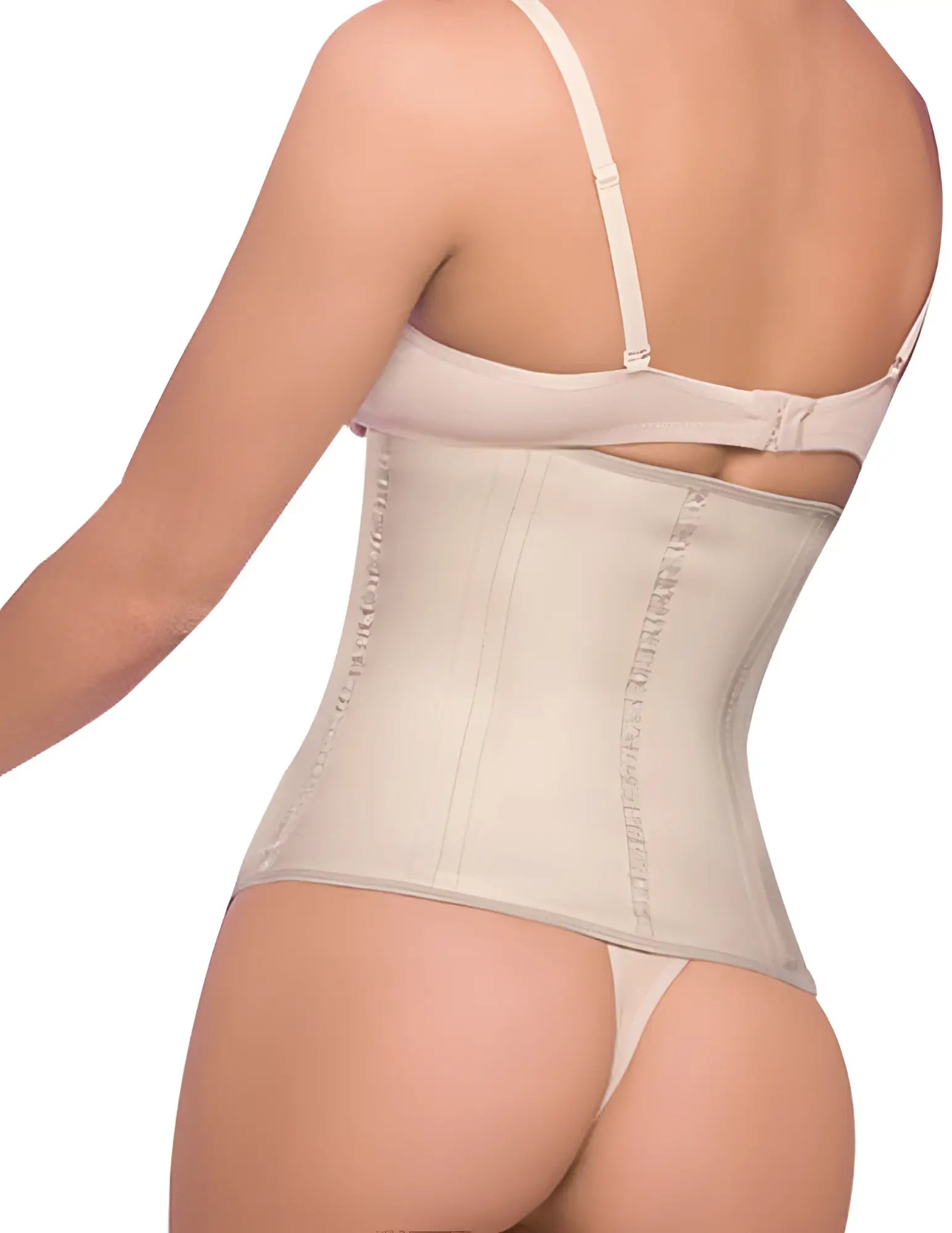 Beige ann chery 2025 latex girdle body shaper with adjustable straps and smooth supportive waist cincher design