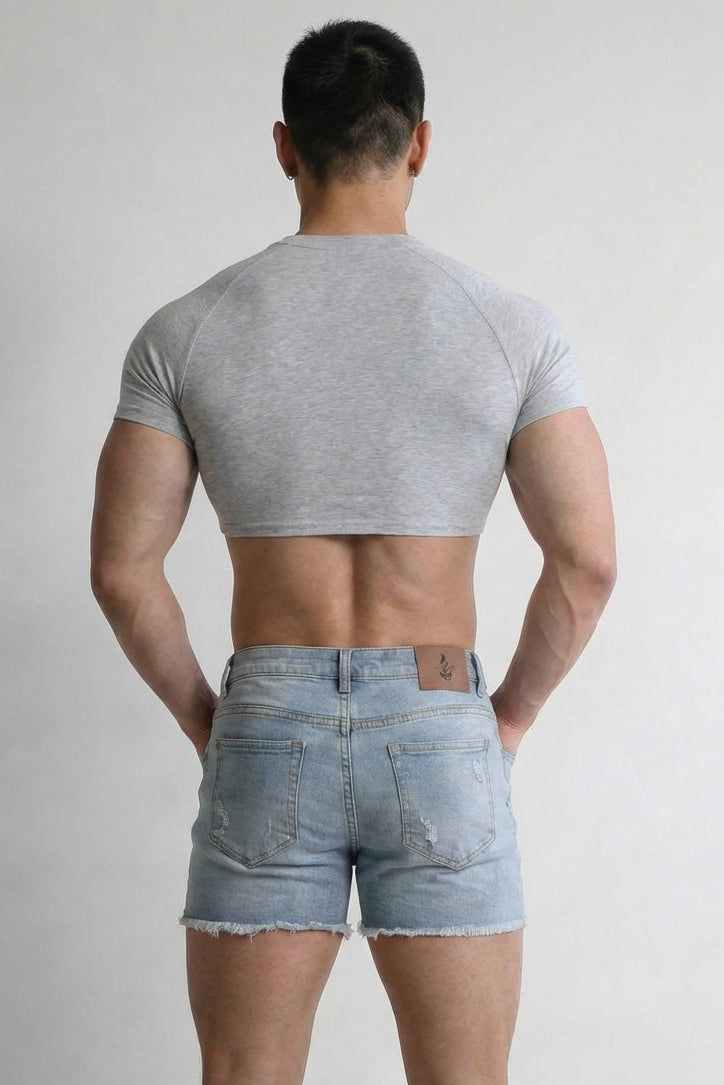 JJ Malibu Men's Muscle-Fit Crop Tee - JJ Verse
